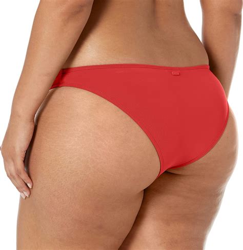 Roxy Womens Beach Classics Moderate Bikini Bottom Chinese Red Roxy