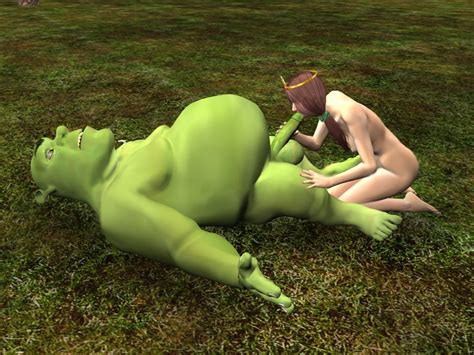 Rule 34 3d Blowjob Breasts Dreamworks Erect Penis Fat Man Female Human Human Fiona Male