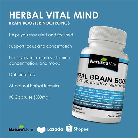 VitalMind Brain Booster Nootropics - Increase Focus, Energy, Memory ...