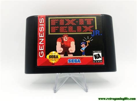 Fix It Felix Jr Sega Genesis Arcade Game Cart Etsy