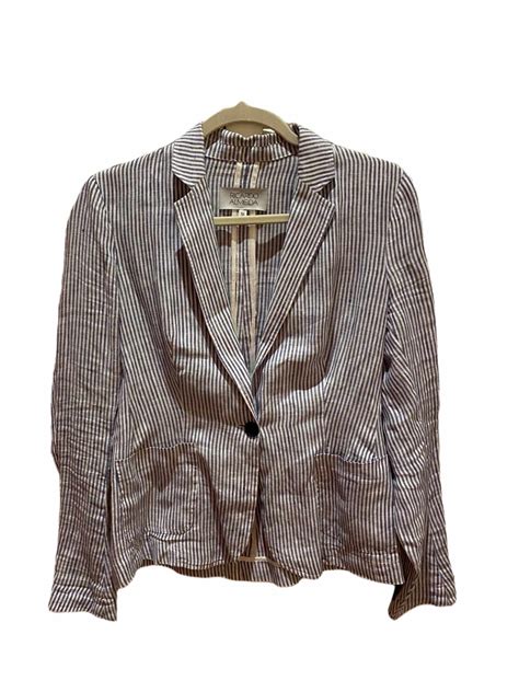 Blazer Ricardo Almeida Linho Listra Azul 36br