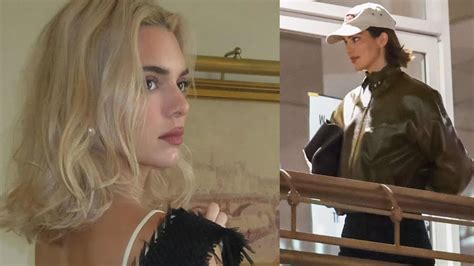 Kendall Jenner Ditches Her Platinum Blonde Hairstyle For On Trend