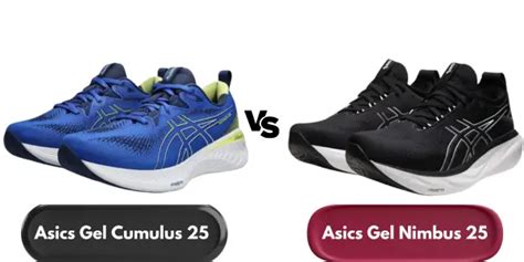 Asics Cumulus vs Nimbus - Comparison of Gel 25 Running Shoes