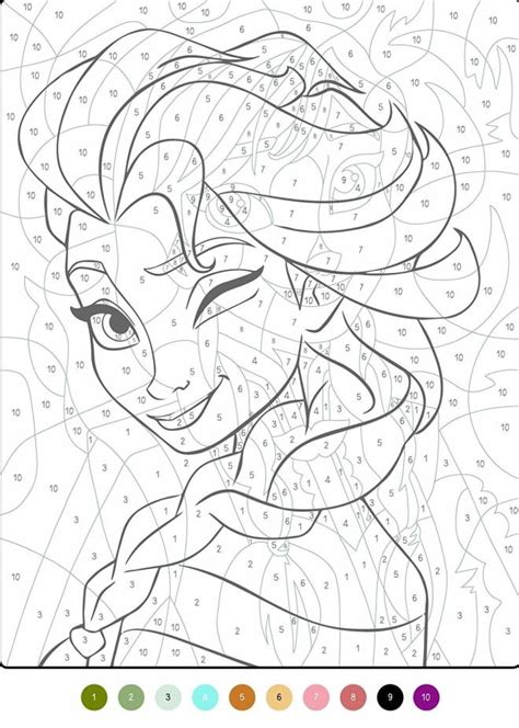 Coloriage Magique La Reine Des Neiges Disney Dessin Gratuit Imprimer