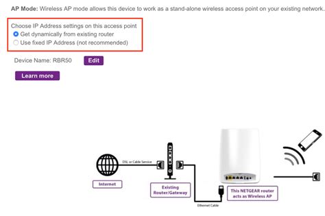 DHCP issue with ORBI RBK50 configured in AP mode - NETGEAR Communities