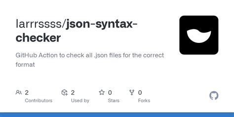 Github Larrrssss Json Syntax Checker Github Action To Check All