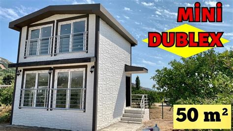 MİNİ Dubleks Yeterli Mİ Prefabrik Ev Turu ve Fiyatı 50 m²