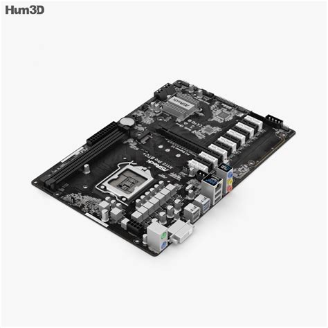 Asrock H110 Pro Btc Motherboard 3d Model Electronics On Hum3d