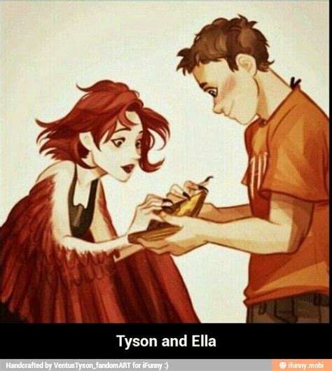 Ella and Tyson | Percy jackson, Percy jackson tyson, Percy jackson funny