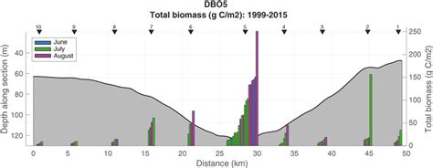 Distribution Of Benthic Biomass Across The Dbo Line Using Data From