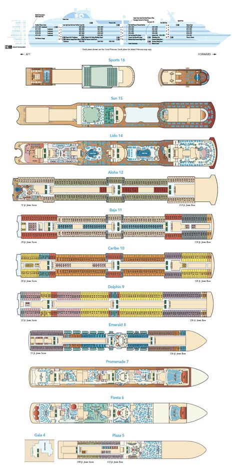 Deck Layout Coral Princess Back To Coral Princess Deck Layout