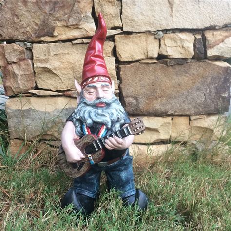 homestyles nowaday gnome willie elfson  country star garden statue