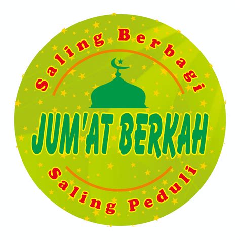 Jual Stiker Jumat Berkah Bulat 5cm Rp 150 Pcs Minimal Order 100 Pcs