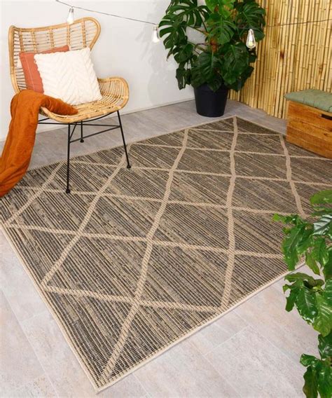 Tapis D Ext Rieur En Jute Windows Sunny Naturel X Cm Bol