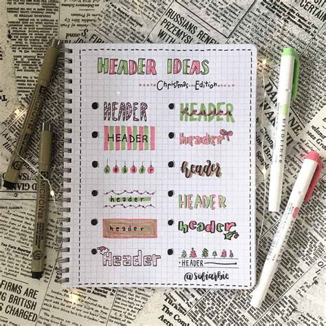 Bullet Journal Header Ideas With Highlighter Masha Plans