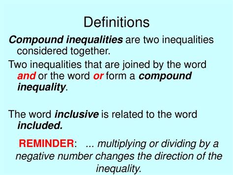 Objective The Learner Will Solve And Graph Compound Inequalities Ppt