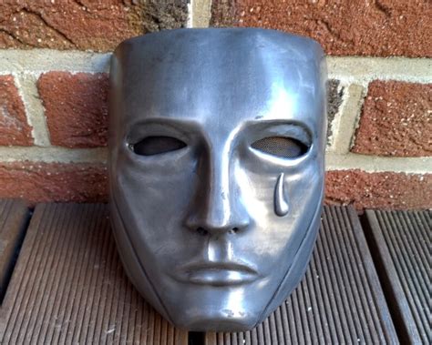 Janissary Mask Crying Iron Metal Mask Etsy