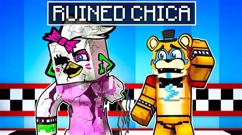 Shattered Chica Is In Ruin In Minecraft Security Breach Youtube