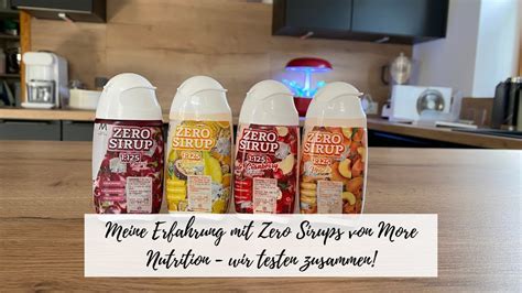 Meine Erfahrung Mit Zero Sirups Von More Nutrition Mit Live Testing