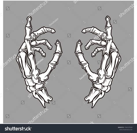 Skeleton Hands Vector