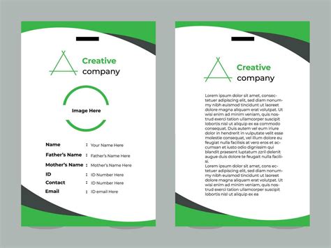 Corporate id card template 25434683 Vector Art at Vecteezy