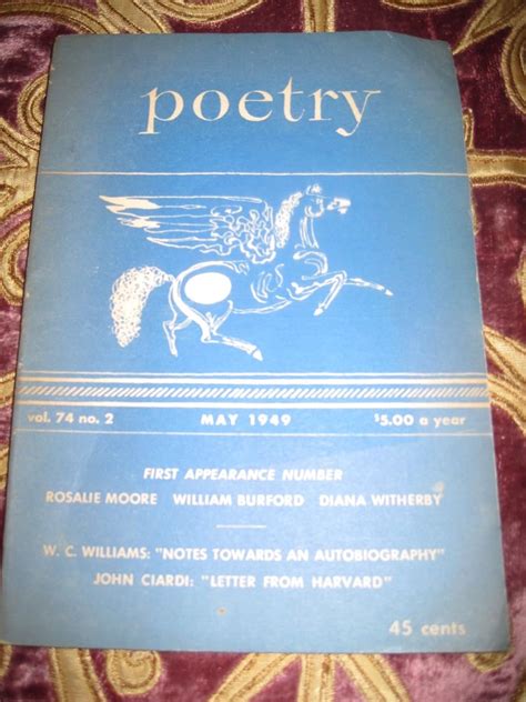 Poetry Magazine First Appearance Of Rosalie Moore William Burford