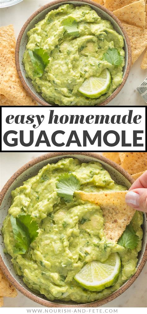 The Perfect Guacamole Recipe Nourish And Fete