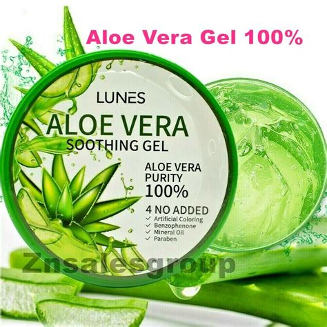 Aloe Vera Soothing Gel 100 Pure Moisturizer For Face And Body 10 58oz