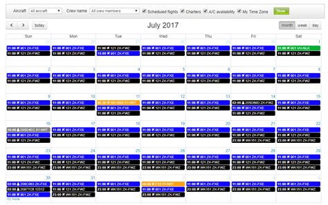 Operational Calendar GO7 PSS Support