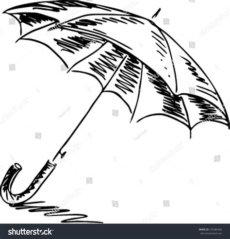 Doodle Style Umbrellas Vector Illustrations Stock Vector Royalty Free 276385406 Shutterstock