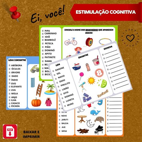 Atividades para Estimulação Cognitiva para Imprimir Pdf