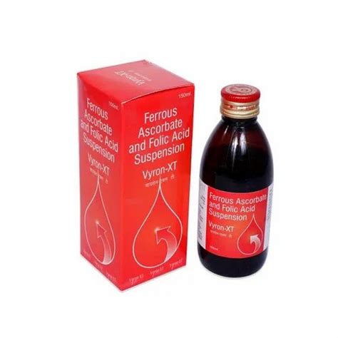 Ferrous Ascorbate Mg Folic Acid Mcg Suspension Syrup Packaging