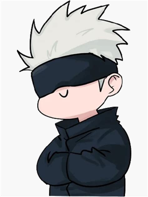 "Jujutsu Kaisen - Gojo Satoru Cute " Sticker for Sale by pinkieseal ...