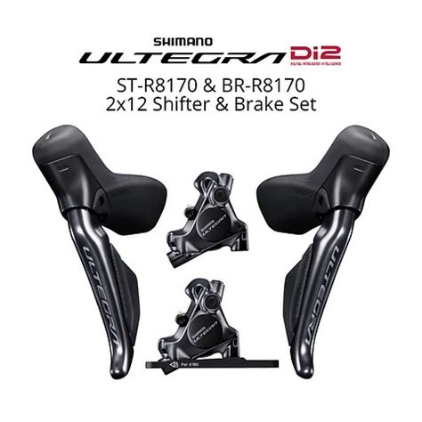 Shimano Ultegra Di2 ST R8170 12 Speed Shifter W BR R8170 Disc Brake