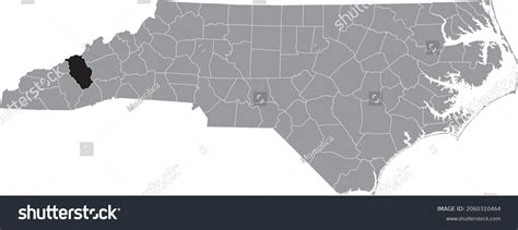 Black Highlighted Location Map Of The Haywood Royalty Free Stock