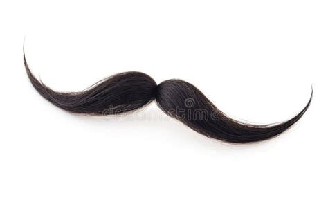 Bigode Preto Vintado Isolado Em Fundo Branco Ai Generativo Ilustração