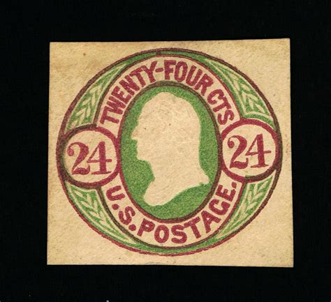 Exceptional Genuine Scott U43 Mint 1861 RED Blue On Buff Nesbitt CUT