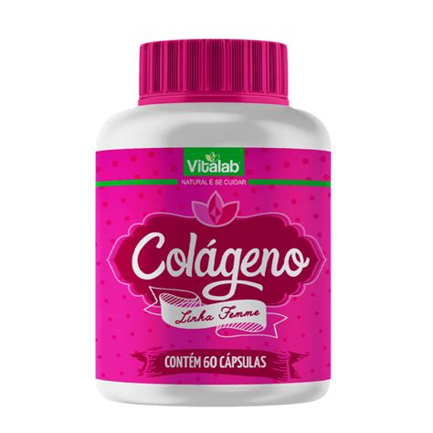 Colágeno em Cápsulas 60 caps Vitalab Natural é se cuidar