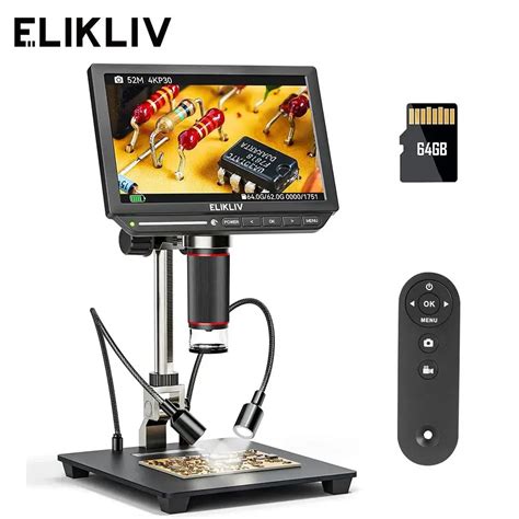 Elikliv Em K K Hdmi Digital Microscope For Electronics X