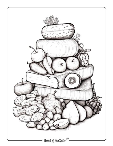 Food Coloring Pages World Of Printables