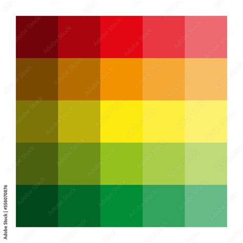 yellow red color palette color palette vector illustration stock