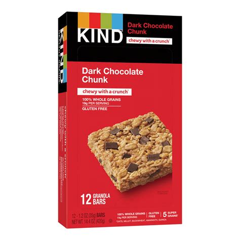 Kind Healthy Grains Dark Chocolate Chunk Granola Bars Ct