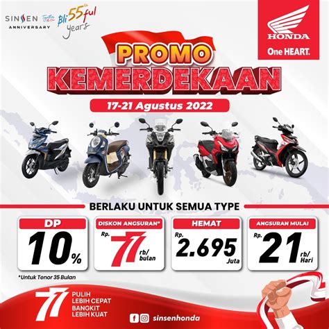 Merdeka Beli Motor Honda Banyak Diskonnya