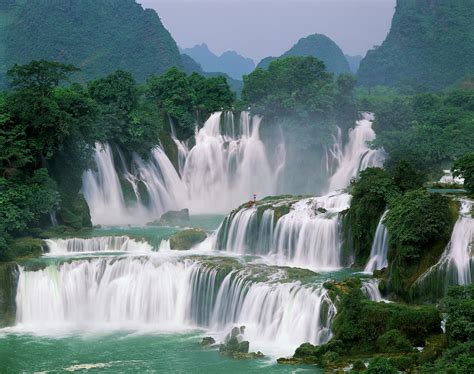 Guangxi Detian Waterfall by Best View Stock