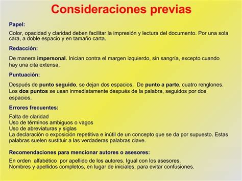 Normas Para La Presentacion De Informes Ppt