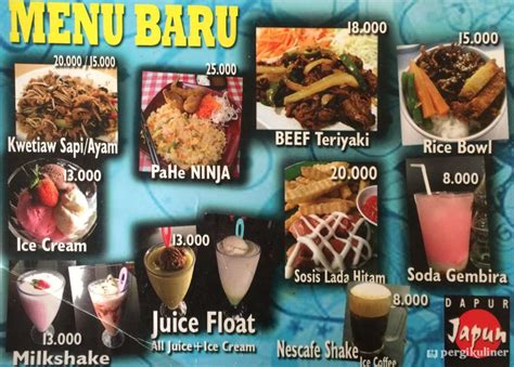 Selalu Diperbarui Menu Dapur Japan Cipondoh Tangerang