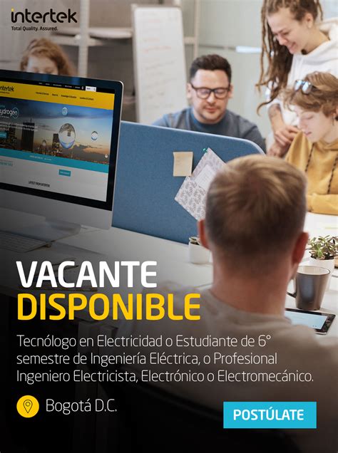 Intertek Español on Twitter VACANTEDISPONIBLE Tecnólogo en