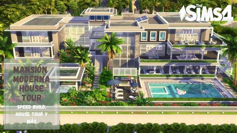 Sims 4 🏠 Mega MansiÓn Moderna House Tour Descarga Youtube