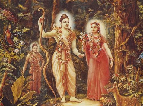 Ramayana — Rama And Sita In The Forest With Ramas Brother Lakshmana