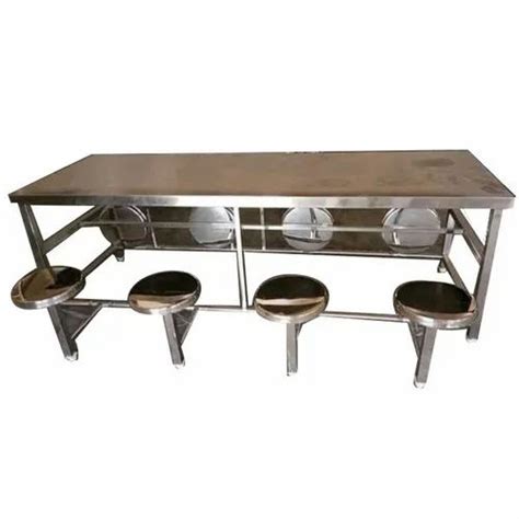 Seater Stainless Steel Canteen Dining Table At Hyderabad